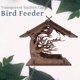 thumbnail image 5 of Methold Alimentador de pájaros colgante DIY, jaula para pájaros de jardín, loro, bandeja de semillas de gran capacidad de madera, muebles Jaulas de pájaros, 5 of 6