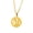 Gold Aquarius, variant on Women's Men's Stainless Steel Gold Coin Zodiac Hollow Pendant Necklace Astrology Lucky Jewelry Gold Libra