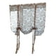 thumbnail image 3 of Cortina de Ventana Romana Jacquard Floral BLESIY 80x100cm Transparente, 3 of 8