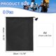 thumbnail image 2 of Bolsa con Cordón Uxcell con Cierre, Bolsa de Almacenamiento Impermeable para Viajes de Gimnasio 14" x 16" & 8 Paquete & Negro, 2 of 7