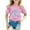 Pink, variant on Toddler Girls T-Shirts Fish Tail Printing Round Neck Short Sleeve Multicolor Tee Summer Children Girl School Home Casual Comfortable Everyday Wear T-Shirts，2 -3 Years