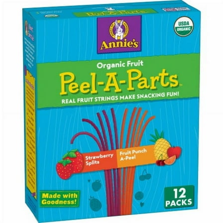 Annie's Organic Fruit Peel A Parts Strawberry and Fruit Punch Fruit Snacks - 6.70 oz - 1 ct