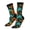 3 Black, variant on Palm Trees Pattern Sport Socks for Women and Men Crew Socks Sporty Calf Socks Casual Socks