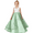 Ivor-Dust Sage, variant on Floor length Flower Girl Dress V Neck Tulle Lace Princess Pageant Dress Birthday Party Dress for Girls Elegant Floral Design Special Occasion ( 2 -3Years）