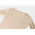 thumbnail image 6 of Eternatastic Women's Crew Neck Long Sleeve Bodysuit T Shirts Basic Tops Body Suit, 6 of 7