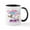 White/Black Inside, variant on CafePress - Snoopy And Woodstock Dashing Through Sn Mug - 11 oz Ceramic Mug - Novelty Coffee Tea Cup