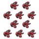 thumbnail image 4 of 10 parches de tela adhesivos para planchar, para reparar agujeros, decoración DIY, bordado de animales marinos, langosta, 4 of 14