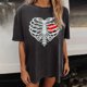 thumbnail image 4 of Tops Para Mujer, Camisetas Para Salir, Camiseta Informal, Camisetas de Esqueleto, Camiseta Divertida de Manga Corta, Camiseta Estampada, Blusa, Regalo Odeerbi ODB149812, 4 of 6