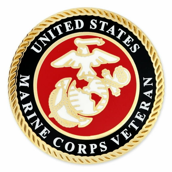 PinMart's Officially Licensed U.S.M.C. Veteran Cloisonné Pin