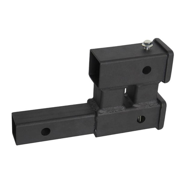 Extensor de enganche de remolque doble Colamx adaptador de acero de alta resistencia 30,2 x 17,9 cm