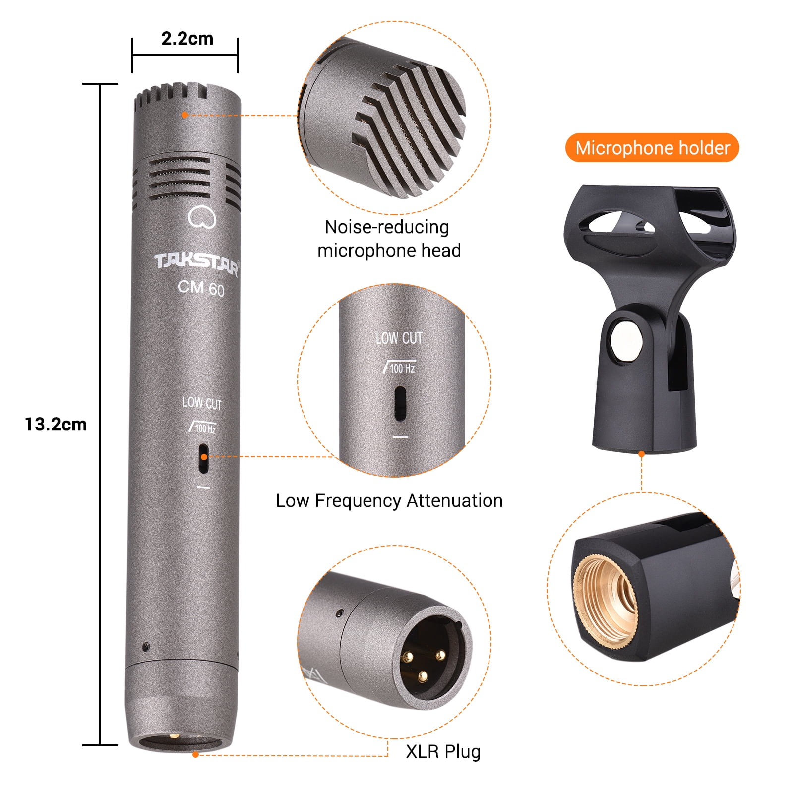 Nishore Microphone,48v Xlr Mic 48v Professional Condenser Xlr Studio Xlr Stand Dsfen Qinquan Phanpower Huiop Xlr Professional