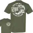 thumbnail image 2 of Jesus Made Me a Fisher of Men 2-Sided T-Shirt – Funny Christian Tee, “I Catch, He Cleans” Design, Father’s Day Gift, Humor Shirt for Dad, 2 of 7