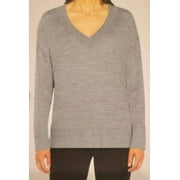 Banana Republic Ladies' Merino Wool V-Neck Sweater, Gray XL