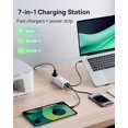 thumbnail image 3 of Estación de carga Baseus 100W, 7 puertos, USB C, protección contra sobretensiones, 3 of 7