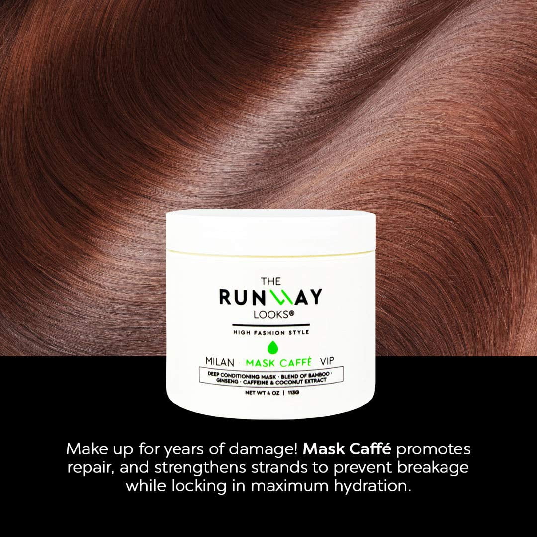 The Runway Looks Deep Conditioning Hair Mask, With Coconut, Bamboo & Caffeine (4oz)