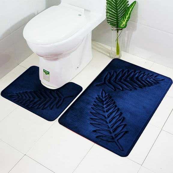 eaf Floor Mat Bathroom Water-absorbent Non-slip Floor Mat Toilet Room Living Room Bedroom Kitchen Door Mat Two Sets Of Floor Mats