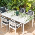 thumbnail image 2 of Sage Green Gradient Table Cloths for 6 Foot Rectangle Tables, Abstract Polka Dots Vintage Modern Art Patio Waterproof Elastic Fitted Tablecloths, Washable Rectangular Table Cover for Camping, 2 of 8
