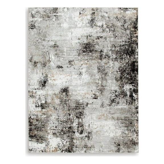 Signature Design by Ashley Langwell Black & Gray 8x10 Rug