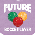 thumbnail image 4 of Inktastic Future Bocce Player Boys or Girls Baby Bib, 4 of 4