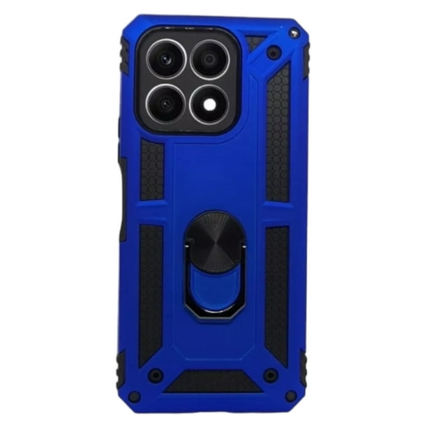 Funda Uso Rudo Con Anillo Magnético Para Honor X8a Azul Rey Cely Vesmir 2 Micas De Cristal
