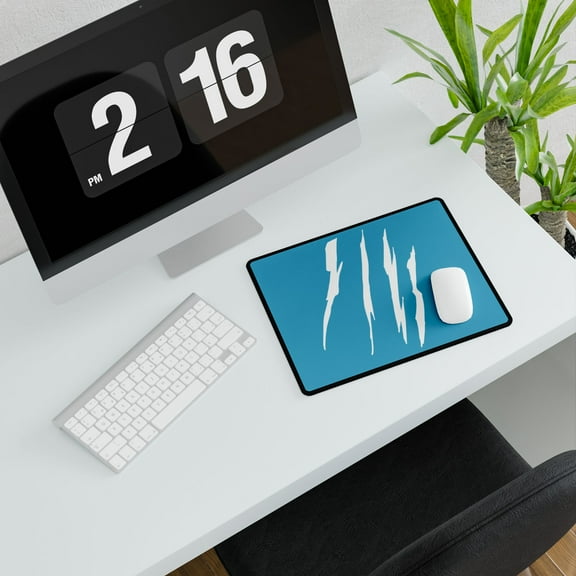 Effete Feline Claw Marks Scratch Desk Mats