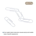 thumbnail image 3 of Unique Bargains Paper Clips 1.1 Inch Vinyl Coated with Box for Office Home White Count 400, 3 of 6