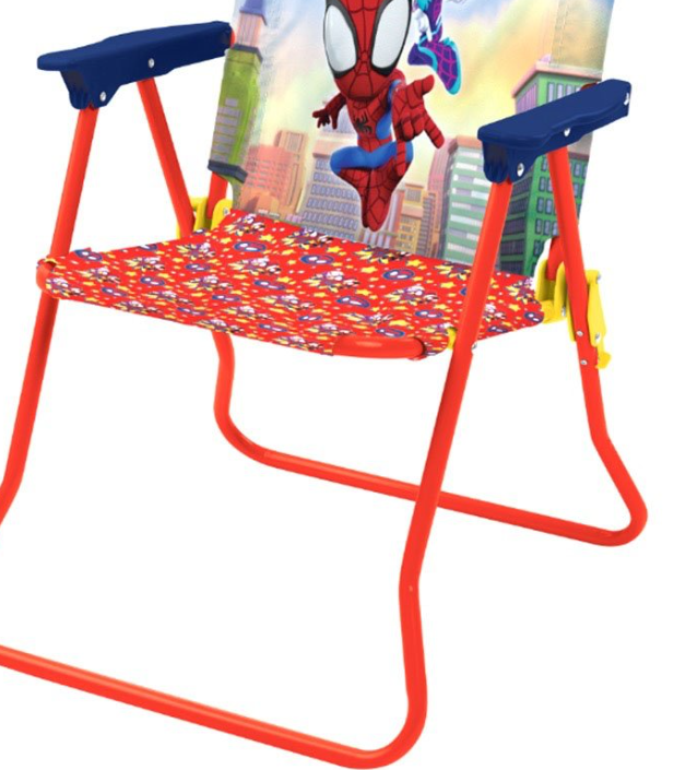 Wholesale Marvel Spidey and His Amazing Friends Kids Outdoor Patio Chair – Foldable, Lightweight, and Portable Camp Chair Featuring Spidey, Ghost-Spider & Miles Morales