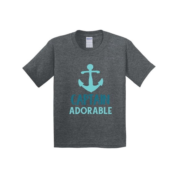 Inktastic Captain Adorable, Boat Anchor, Sailor, Sailing Youth T-Shirt