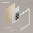 thumbnail image 4 of PixonSign Framed Wall Art, Black White Snake Plant Agave Cactus Succulent Posters, Set of 4 Floral Botanical Wall Decor Modern Bedroom Prints, Nature Wilderness Wall Décor for Home - 8"x10" White, 4 of 5