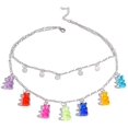 thumbnail image 1 of Collier Ours en Gélatine Mignon 7 Couleurs Pendentif en Résine Coloré pour Femmes Filles, 1 of 6