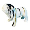 thumbnail image 1 of JShteea Estatuas Bulldog Arte Graffiti Moderno Figuras Arte Del (blanco B), 1 of 6