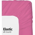 thumbnail image 2 of Hospital Twin Extra Long 100% Cotton Jersey Sheet Set - Soft and Comfy - by Crescent Bedding -Twin XL Pink, 2 of 4