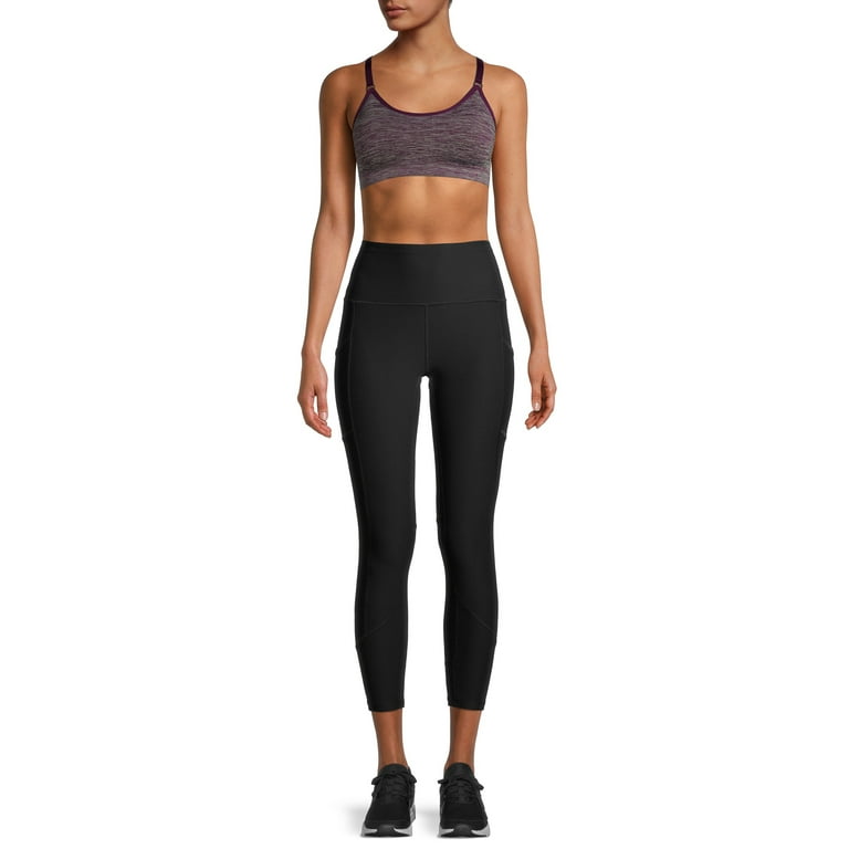 Layer 8 Women's Active 7/8 Leggings with Side Pockets 