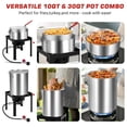 thumbnail image 5 of Turkey Fryer Kit - 30 Qt Propane Fryer, Boiler & Steamer - 55000 BTU Burner, Injector, Rack & Lifter - Outdoor Deep Fryer for Turkey, Seafood & Crawfish, 5 of 7