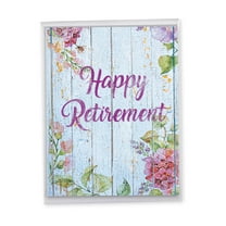 1 Big Retirement Card with Envelope (8.5 x 11 Inch) - Blooming Driftwood Retirement J6108JRTG-US