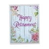 1 Big Retirement Card with Envelope (8.5 x 11 Inch) - Blooming Driftwood Retirement J6108JRTG-US