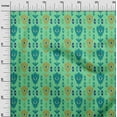thumbnail image 3 of oneOone Cotton Poplin Green Fabric Ikat Sewing Fabric By The Yard Printed Diy Clothing Sewing Supplies 56 Inch Wide, 3 of 4