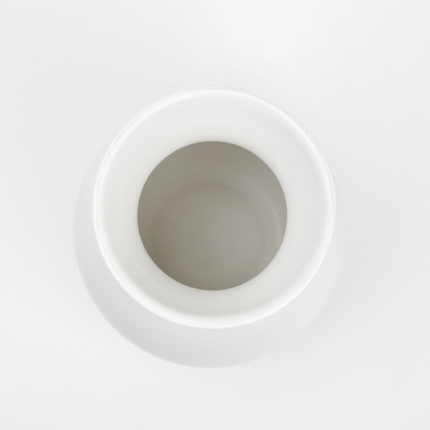 Mainstays Solid White Finish Ceramic Vase, 8"