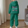 thumbnail image 4 of WMQPNNS Girls Boys 2 Piece Outfits Sweatsuit Pullover Hoodie and Sweatpants Casual Pants Set Kids Tracksuit with Pockets(Size 2-3 Years, Dark Green), 4 of 7