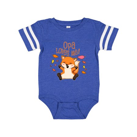 

Inktastic Opa Loves Me!- cute baby fox Gift Baby Boy or Baby Girl Bodysuit