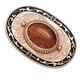 thumbnail image 3 of Hebilla de cinturón Retro Sunnimix con Incrustaciones de Piedra dorado, 3 of 8