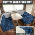 thumbnail image 2 of XYZCANDO Sea Turtle RV Dinette Cushions Comfortable RV Accessories Stretchable Couch Cover 2 Cushion Sofa Universal 2 Seat Couch Cover Stylish Loveseat Sofa Chair Cover Furniture Protector Blue, 2 of 7