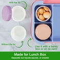 thumbnail image 4 of BZUEPRS 6 Pack Salad Dressing Container to Go - 2.7oz Leak-Proof Small Food Storage Containers with Lids, Reusable Condiment Sauce Cups for Lunch Box, BPA-Free (Multicolor), 4 of 14