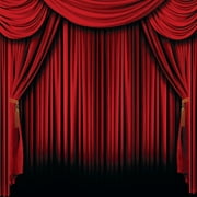 Red Curtain Backdrop Banner (2Pc) - 2 Pieces