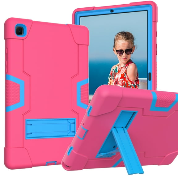 For Samsung Galaxy Tab A7 10.4 (2020) T500 Contrast Color Robot Shockproof Silicon PC Protective
