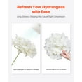 thumbnail image 5 of KFFKFF 65 pcs White Artificial Silk Flowers, Realistic Faux Hydrangea with Stems for DIY Wedding Bouquets, Home Decor, Party Centerpieces, and Table Arrangements, 5 of 9