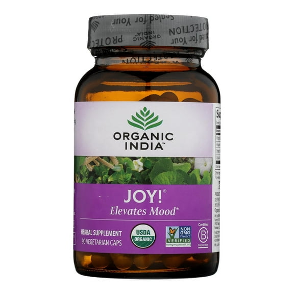 Organic India Usa Whole Herb Supplement - Joy - 1 Each - 90 VCAP
