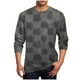 thumbnail image 2 of Blusas y camisas de manga larga con cuello redondo para hombre, camisetas casuales con estampado de moda, blusas de manga larga con cuello redondo, blusas para hombre, blusa de poliéster, 2 of 5