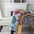 thumbnail image 4 of Tablecloth, Original Design Hand Drawing Art Print Table Cloth, Washable Water Resistance Microfiber Decorative Rectangle Table Cover (Tape 10, 60"x102"), 4 of 6