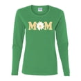 thumbnail image 2 of Wild Bobby, Mom Daisy Mother's Day Womens Graphic Long Sleeve Tee, Kelly, Large, 2 of 6